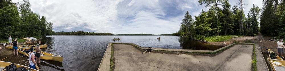 Forked Lake South Boat Launch Adirondacks USA